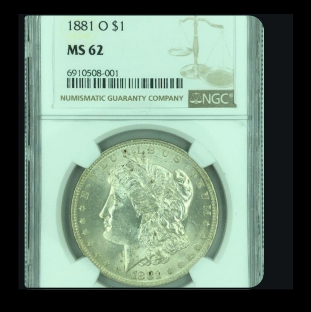 1881 O NGC MS62 MORGAN SILVER DOLLAR